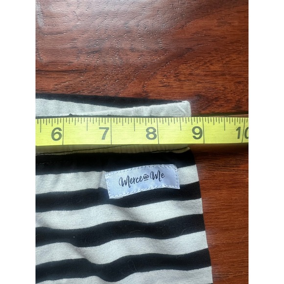 Merce & Me Girls 4 Outfit Black Pearl Dress Gray/Black Striped Ruffle Pants Set - Picture 5 of 11